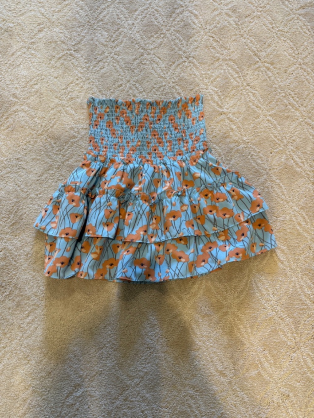 JoyJoy Floral Tiered Ruffle Mini Skort